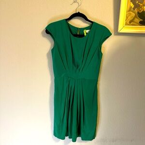 Stunning Amanda Uprichard Green Silk Dress Size Small